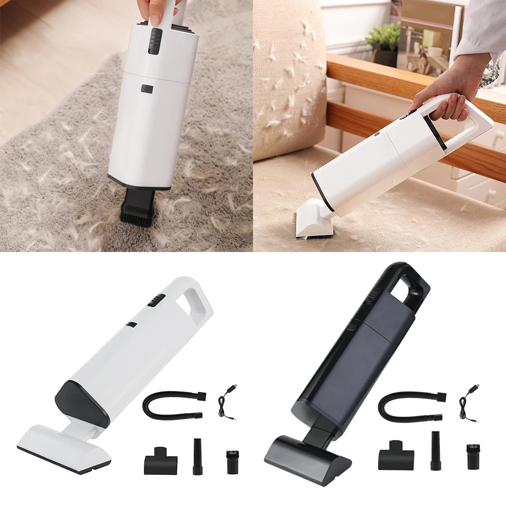 

Ручной пылесос с щеткой, всасывание шерсти домашних животных, USB Перезаряжаемый, легкий сухой пылесос для уборки дома и автомобиля