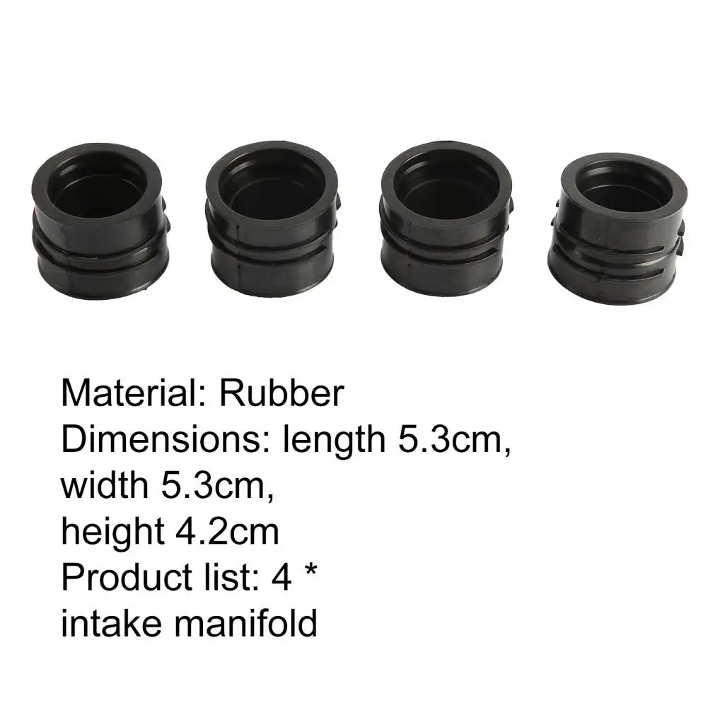 

4Pcs Wear-resistant Corrosion Resistant Rubber Motorcycle Intake Manifold Boots Carburetor GPZ900R for Kawasaki ZX900A GPZ 900R