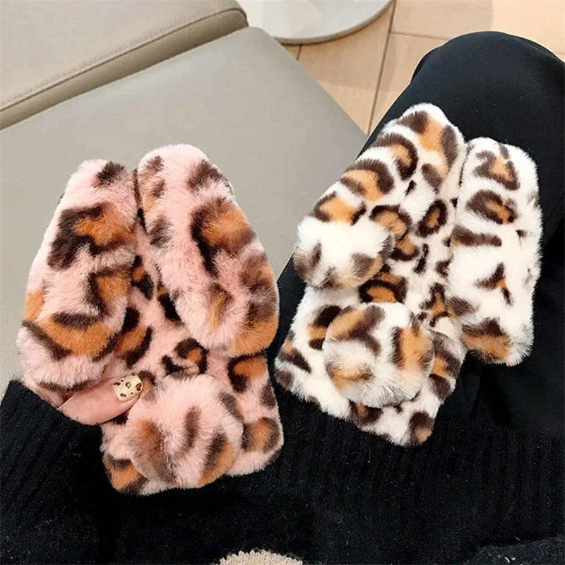 Чехол для телефона с кроличьими ушками блестящий бриллиантовый чехол Realme 8 Pro 7 7i 6