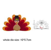 turkey thanksgiving holiday metal cutting die for diy scrapbooking paper cards die cuts photo album making