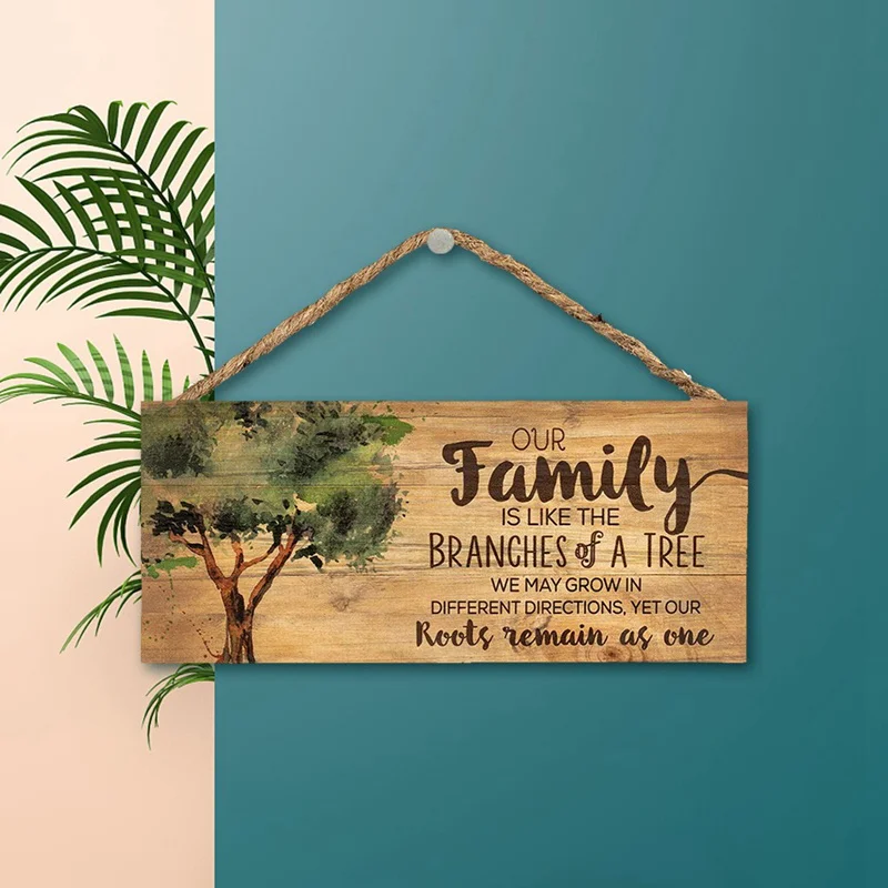 Деревянная подвесная табличка деревянная вешалка в винтажном стиле доска для