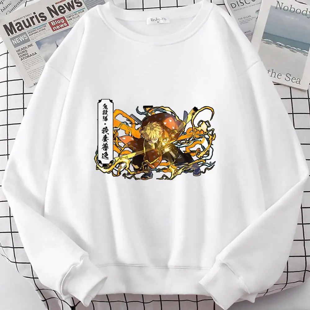 

Demon Slayer Tomioka Giyuu personalise O-NECK Cotton Sweatshirts with Pocket Leisure Unisex Sweater