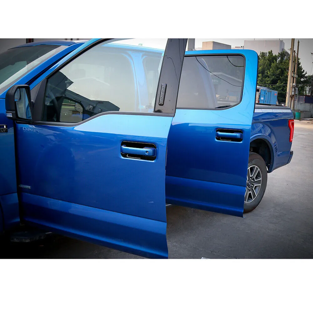 

Parts Door Bowl Handle Cover Trim Black Car Decor For Ford F150 F-150 2014+