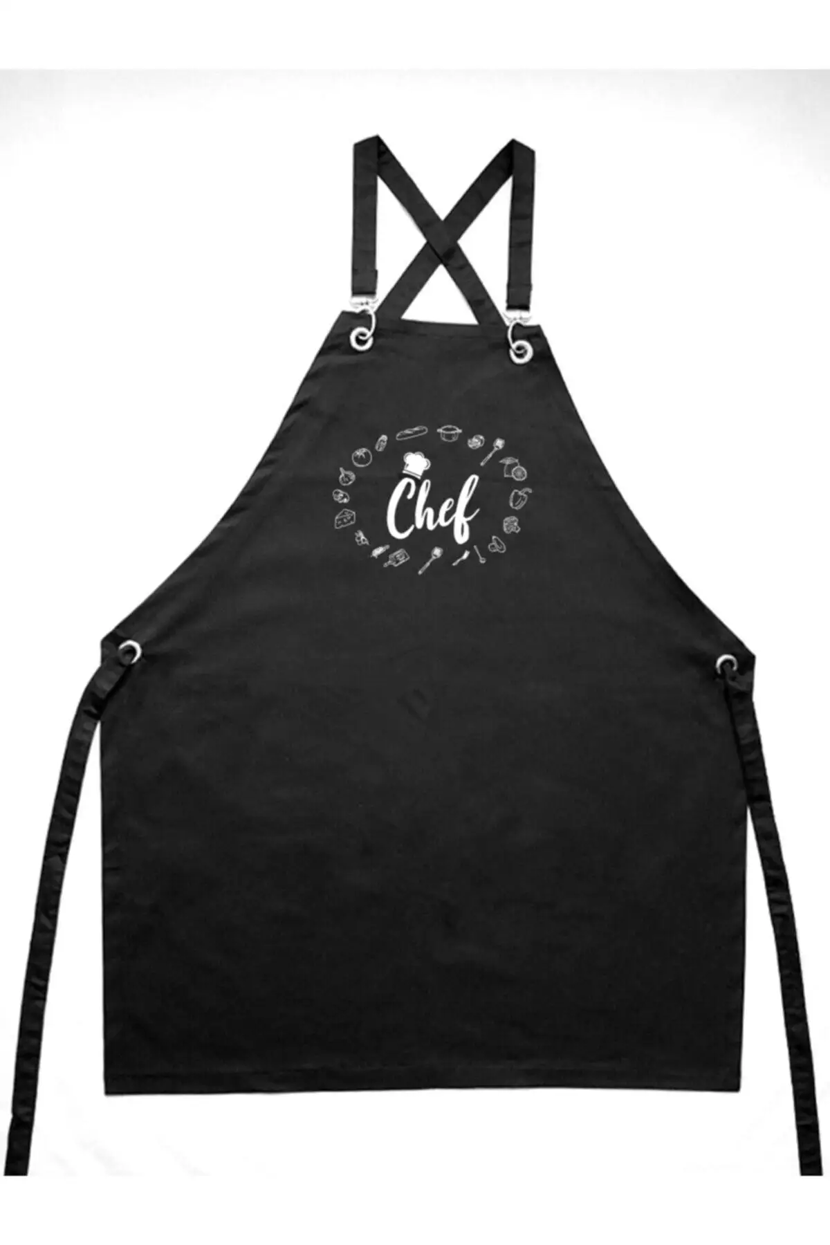 

Pure Color Cooking Kitchen Apron Women Men Chef Waiter Cafe Shop Barbecue Hairdresser Kitchen Accessory