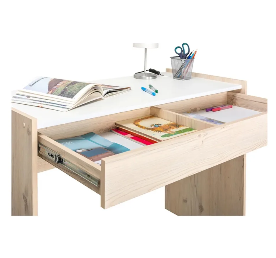 Computer Table for Home Wooden Office Desk with Wide Big Drawer Storage Study Workstation Children Save Space 108x52x81.5 cm | Мебель