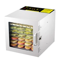 food dehydration dryer electric dryer vegetable fruit drying machine 8 layer smart touch visual door lighted food dehydrator