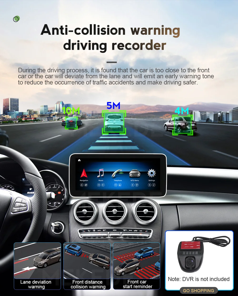 Android 10 0 8-Core 4 Гб + 64G Мобильный DVR 9 дюймов Дисплей для Mercedes Benz ML W166 GL X166 2012-2015 команда