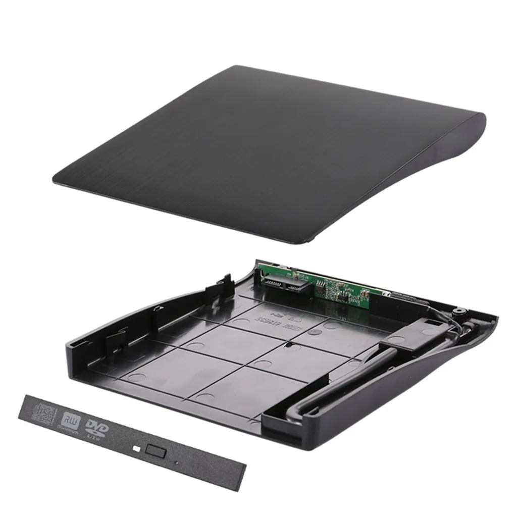 9.5мм DVD/CD-ROM RW Корпус Портативный USB 3.0 SATA DVD Привод Внешний Корпус для Macbook PC Ноутбук.