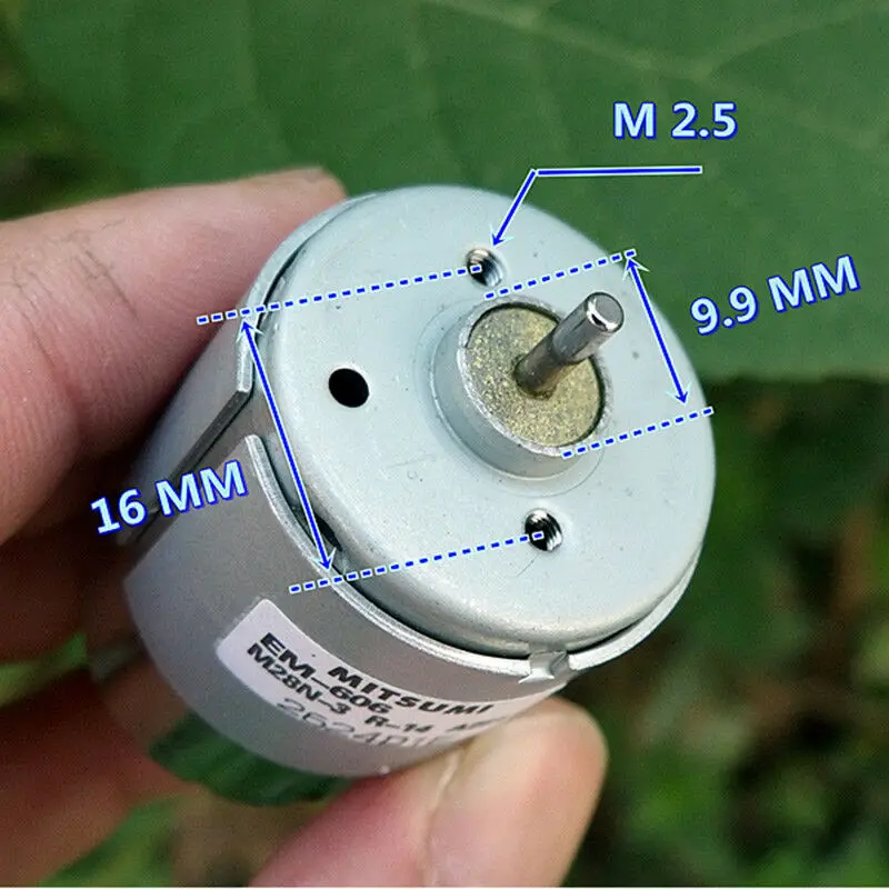 28 мм MITSUMI M28N 3 R14 RS 385 DC 24V 5000 об/мин тихий мотор для копировальной машины