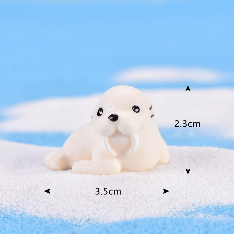 Пляжные морж животных модель мини Статуэтка фигурка рождественские поделки