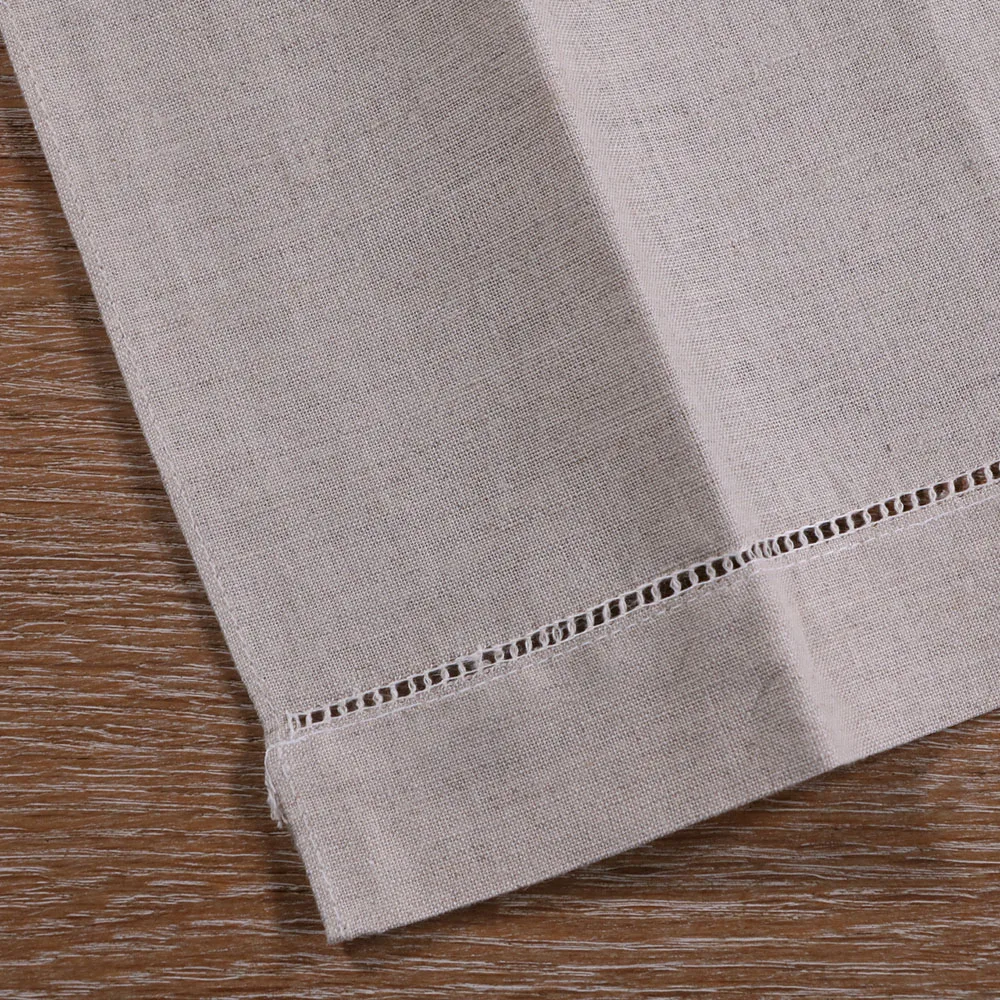 TL014 : 2 шт. Хлопковое полотенце для шитья овсянки с краями Прошитое вручную|Платки