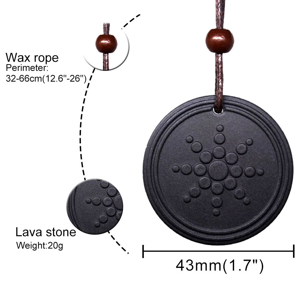 Импорт из Японии Quantum камень вулканической лавы био энергетические кулон