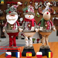 13pcs christmas dolls innovative elk santa snowman plush toy christmas decorations for home xmas tree new year ornaments gifts