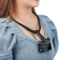 gopro 10987 hanging neck sports camera collar mobile phone holder dji 360 camera outdoor luya accessories