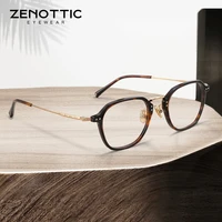 zenottic vintage acetate glasses frame men retro square optical myopia spectacles fashion rectangle prescription eyeglasses