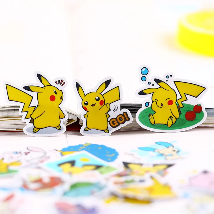 

40PCS mini Cartoon Paper Stickers Crafts And Scrapbooking stickers kids toys book Decorative sticker DIY Stationery