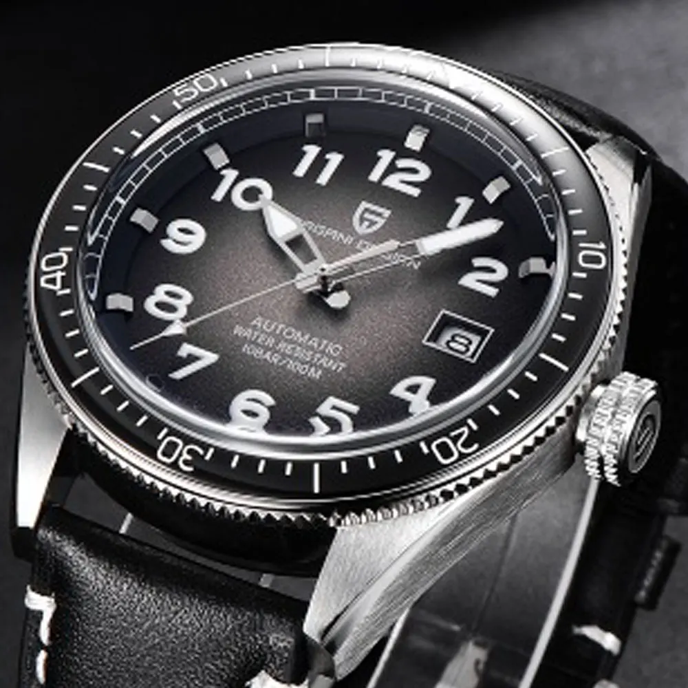 44 мм Pagani Дизайн Серый Циферблат светящийся указатель автоматические мужские