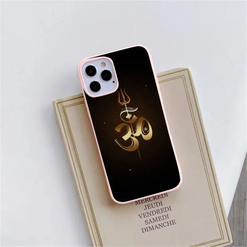 

Lord Shiva Hindu God Buddha India Phone Case Candy Color for iPhone 6 6S 7 8 11 12 XS X SE 2020 XR mini pro Plus MAX funda
