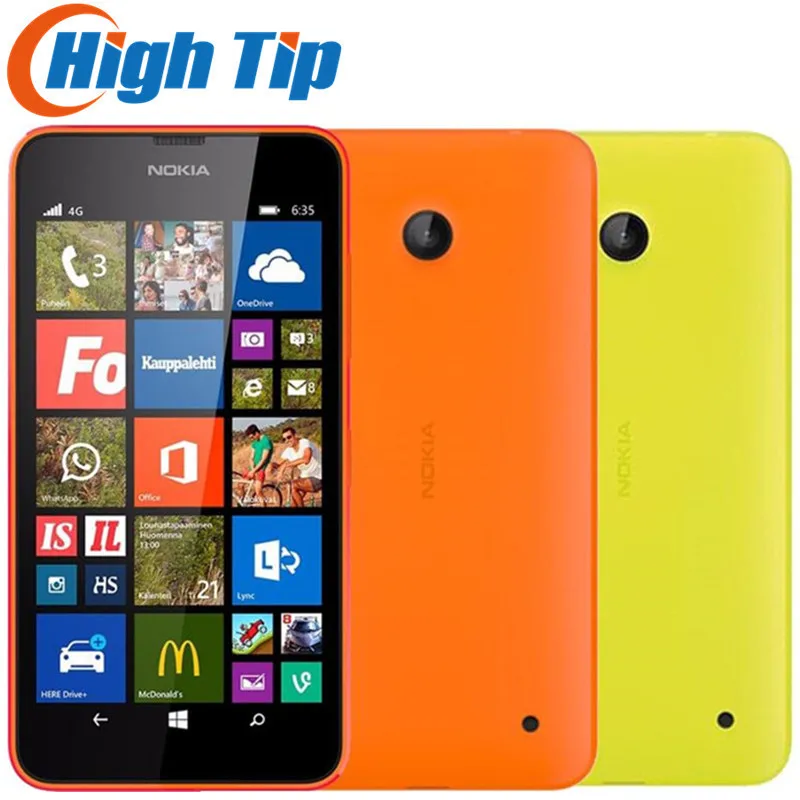Разблокированный оригинальный мобильный телефон Nokia Lumia 635 4 5 дюйма