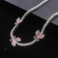 multilayer pendant butterfly necklace for women butterflies moon star charm choker necklaces hip hop fashion jewelry gift