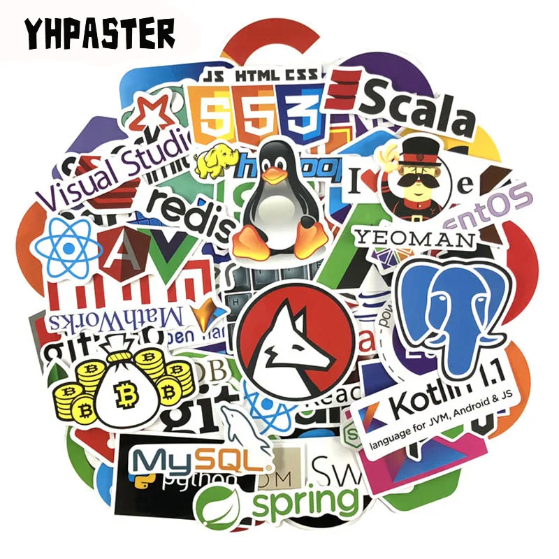 Наклейки для багажа холодильника ноутбука гитары автомобиля 100 шт./лот