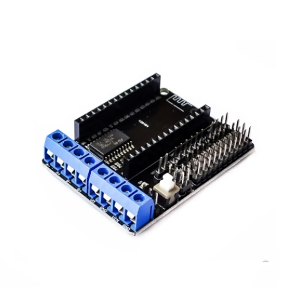 NodeMCU щит для платы двигателя L293D ESP 12E от ESP8266 изолятор балки встряхивая комплект diy