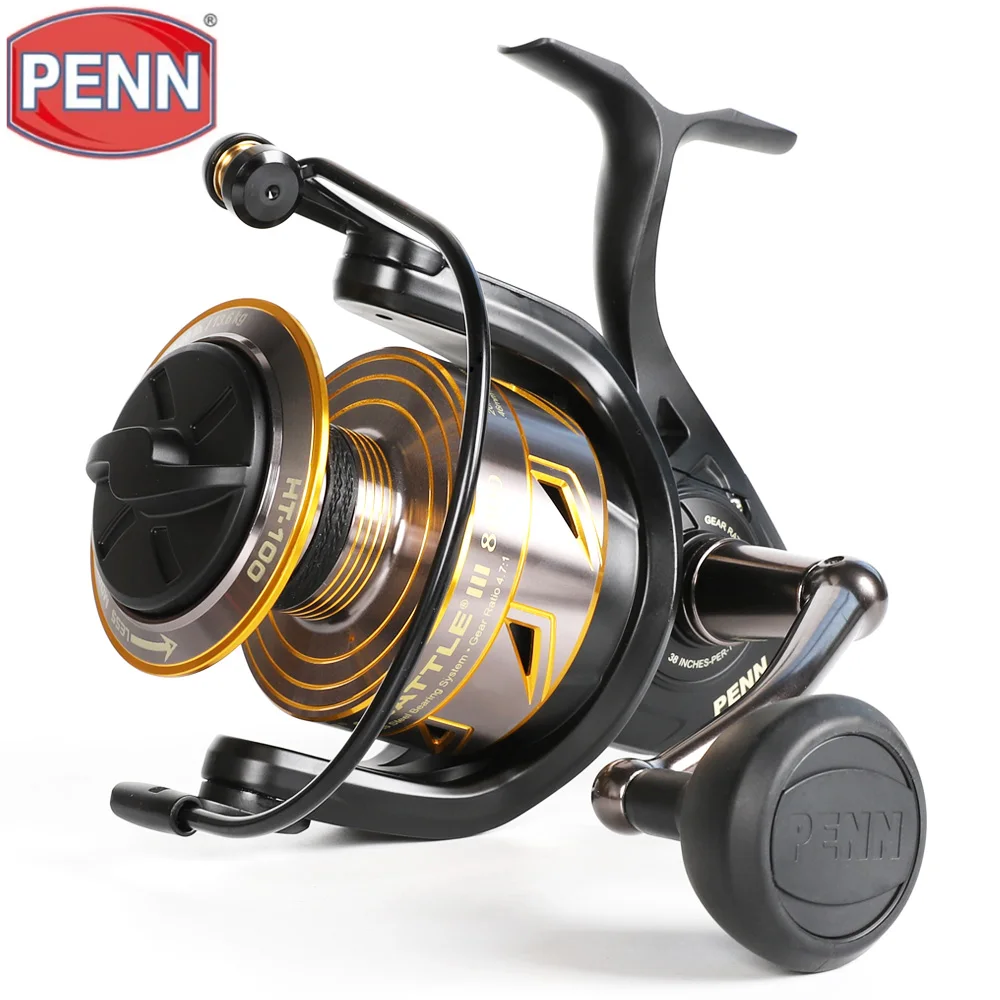 Рыболовная катушка penn BATTLE III BTL 6000HS 8000 полностью Металлическая спиннинговая 5 + 1BB