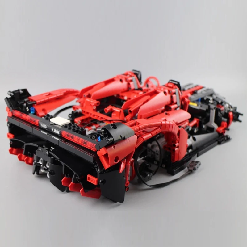 Technic 13079 приложение RC автомобиль MOC-10559 Veneno Roadster с функцией двигателя строительные блоки кирпичики игрушки подарок для детей
