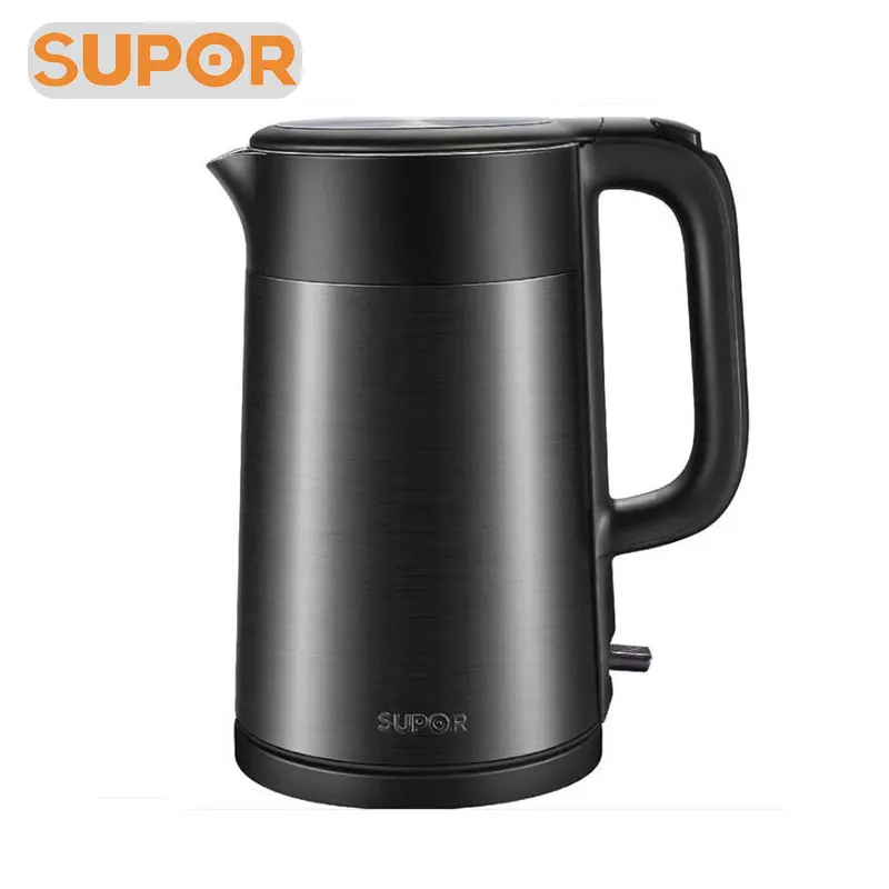 

SUPOR 1.7L Large-capacity Electric Kettle Double-layer Anti-scalding Kettle Water Boiler All-steel Seamless Inner Liner