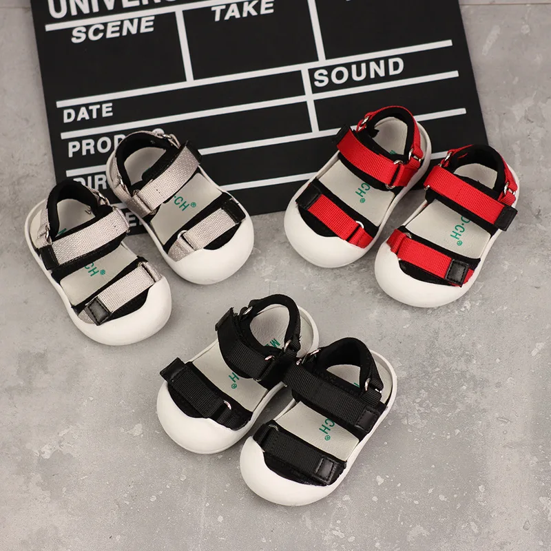 

Baby Walker Shoes Summer Sandals Anti-kick First Walkers Toddler Outdoor Beach Shoes Soft Bottom Non-slip Sandals SMM043