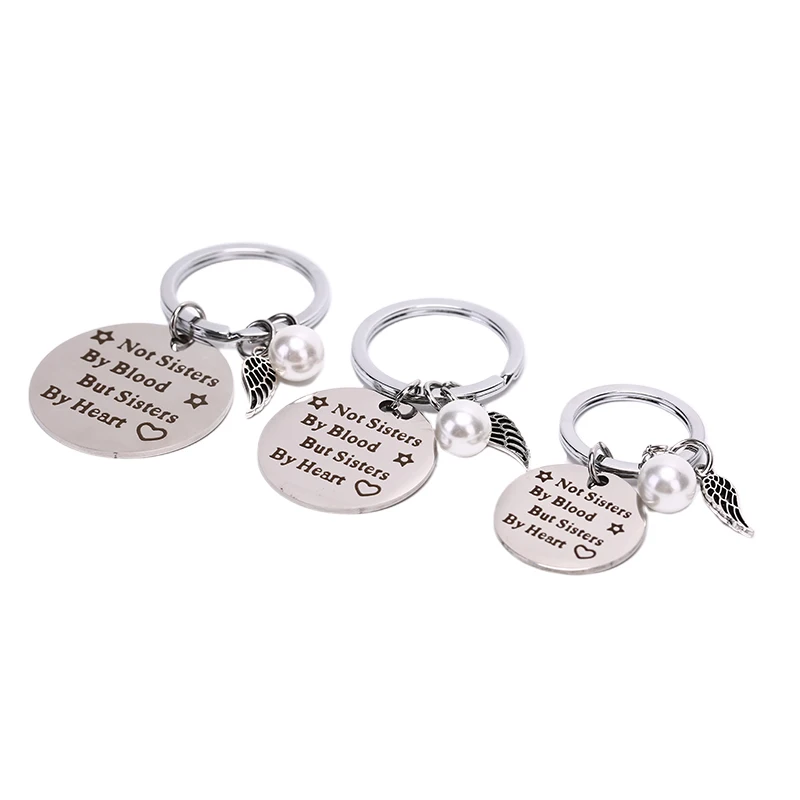 NEW Best Friends Keychain &quotnot Sisters By Blood But Heart&quot Keyring Friendship Jewelry Gift For Women Girls | Украшения и