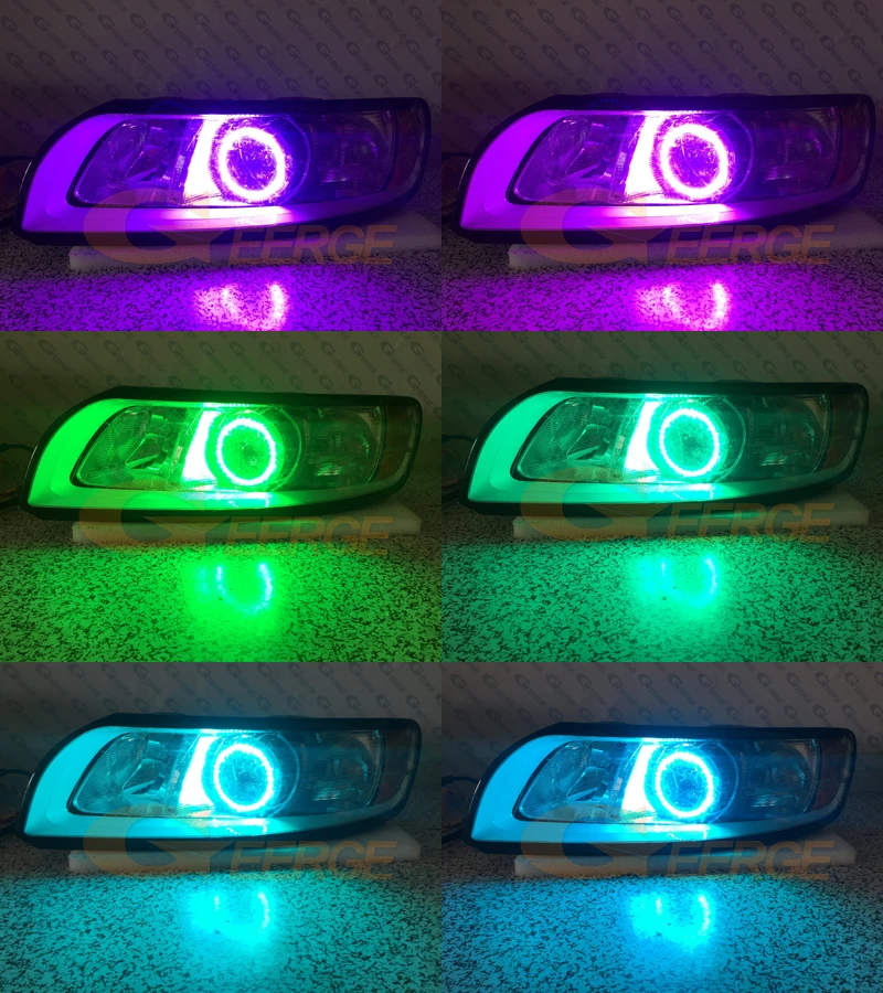 Для Volvo S40 II V50 2008 2009 2010 2011 2012 facelift RF remote Bluetooth APP многоцветный ультра яркий RGB