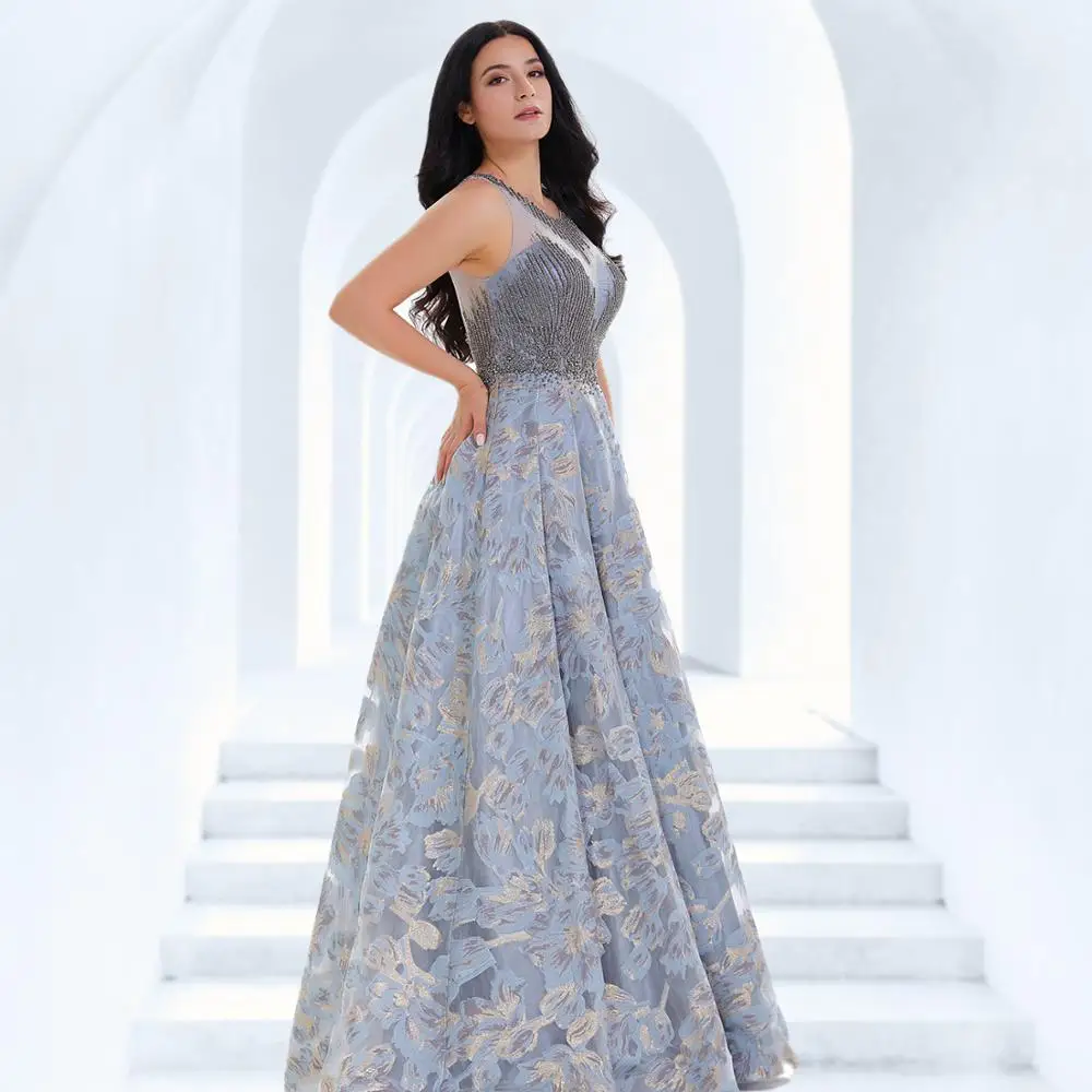 Д. Т. Стразы вечерние платья Длинные Формальные трапециевидные жемчужные