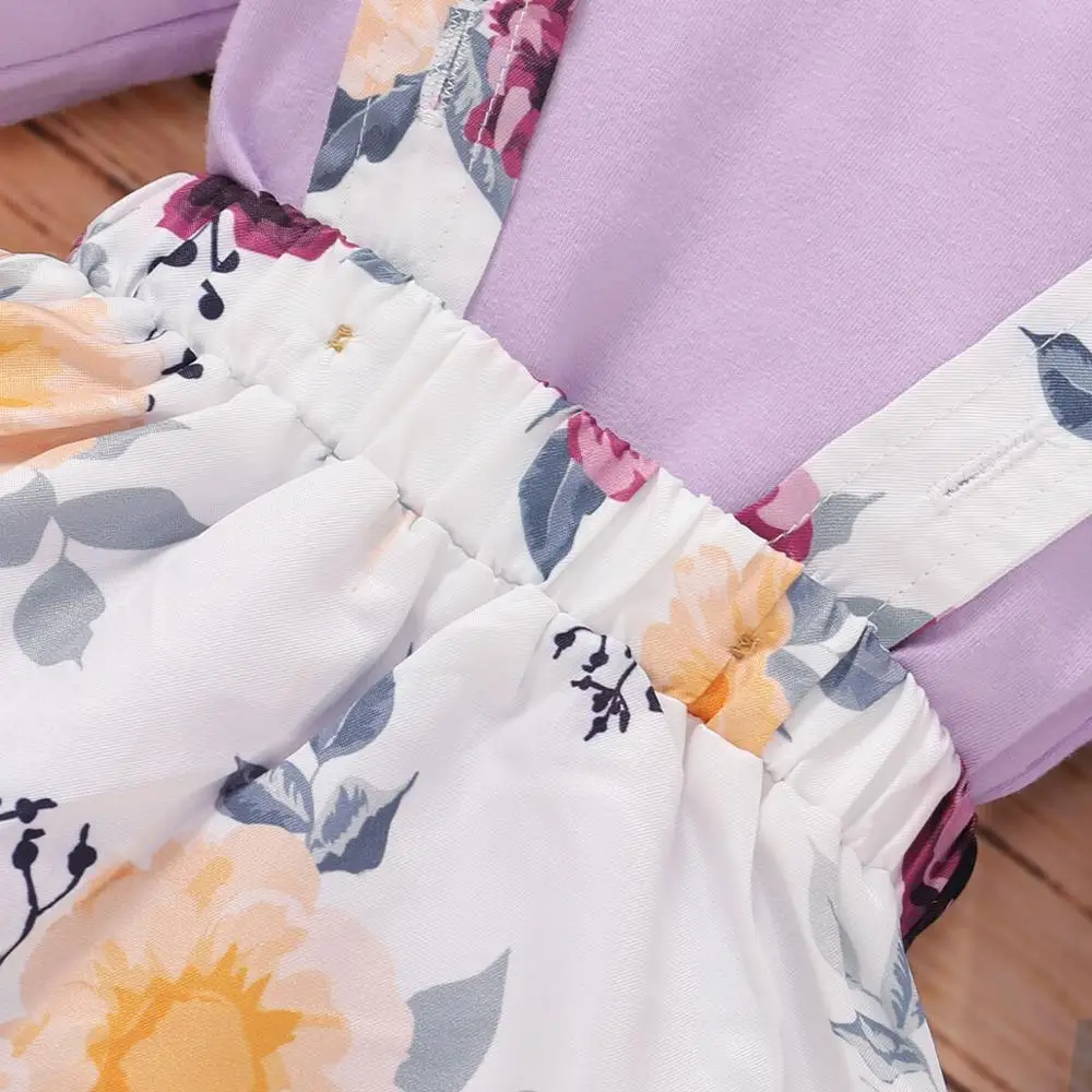 Комбинезон для новорожденных с длинным рукавом и оборками на возраст 0-3 месяца |