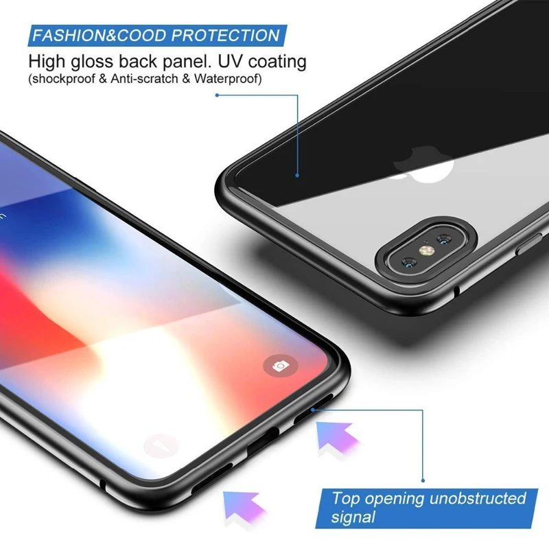 Двухсторонний стеклянный магнитный металлический чехол для Mi Xiaomi Redmi Note 8 Pro K20 9T 7