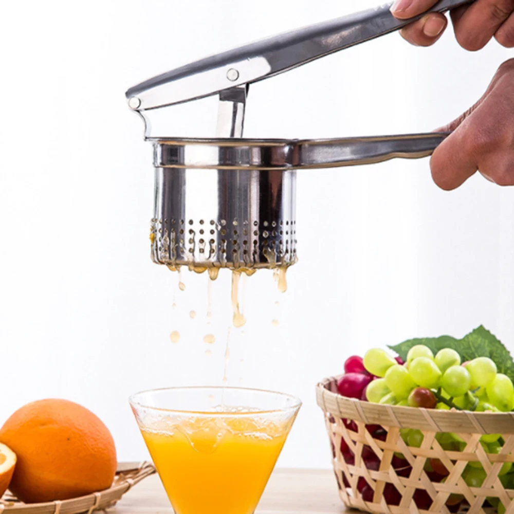 

Stainless Steel Potato Masher Potato Ricer Fruit Vegetable Press Juicer Crusher Squeezer Multifunctional Kitchen Tools