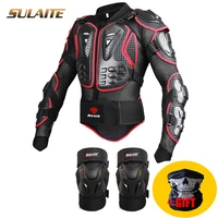 motorcycle armor jackets kneepad motocross suit jacket full body armor protection spine chest moto protective gear clothes