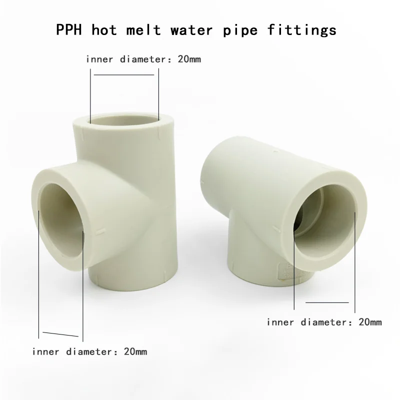 

20mm ID Equal Tee PVC Tube Joint Pipe Fitting Coupler Adapter Water Connector For Garden Irrigation System 1 Pcs
