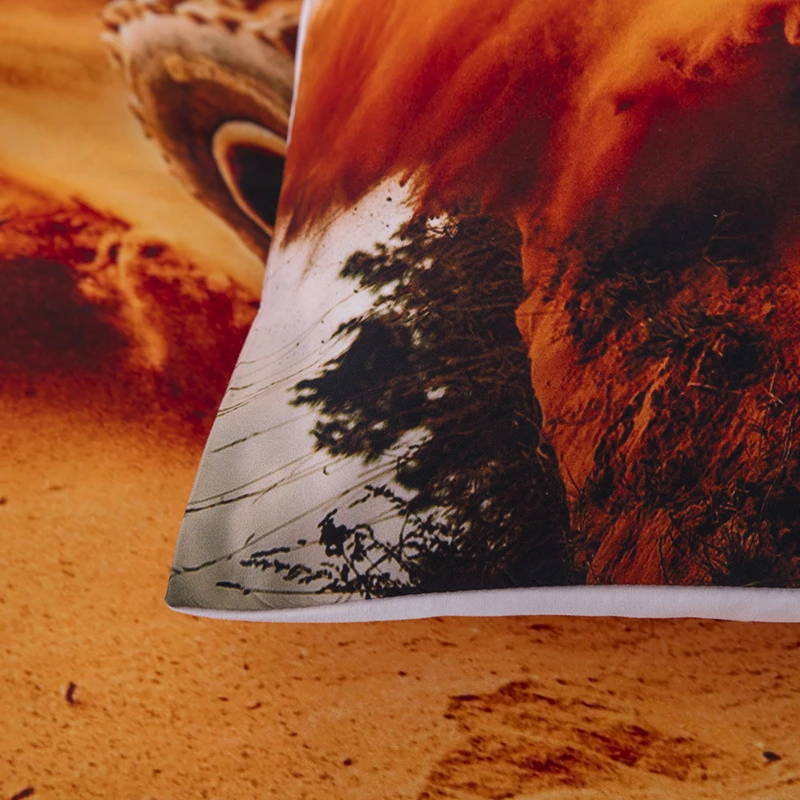 Постельное белье желтое с 3D рисунком королевский комплект постельного белья для