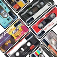 classical old cassette for oppo realme 7i 7 6 5 pro c3 xt a9 2020 a52 find x2lite luxury tempered glass phone case cover
