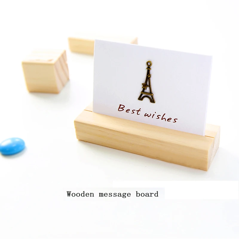 5 шт./компл. деревянная рамка для фото держатель Офис карты Примечание хранения