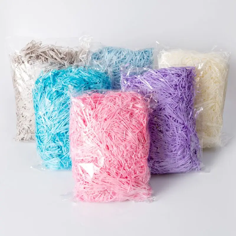10 г/пакет DIY бумажная рафия измельченная бумага конфетти Подарочная коробка
