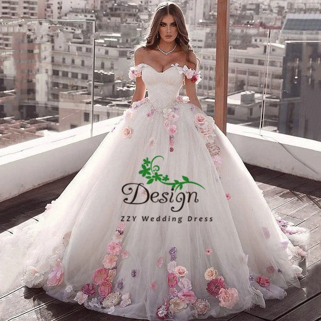 Винтажные платья с цветочной аппликацией и открытыми плечами на заказ quinceanera 2019 S