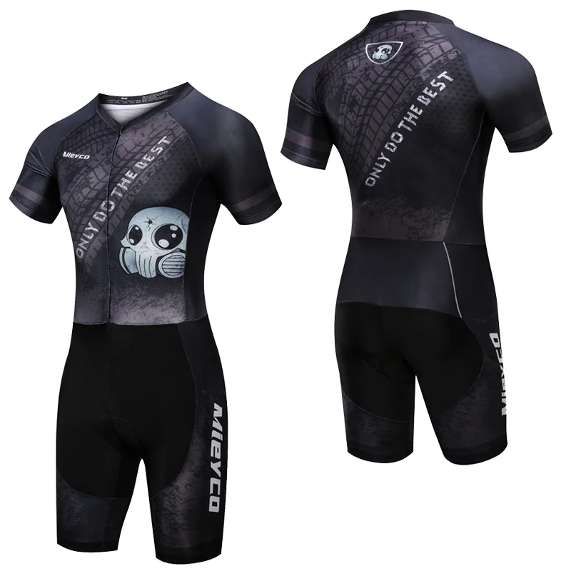 

Pro One-Piece Clothing Men'S Triathlon Suit MTB Jersey Set Short Sleeve Sportswear Bodysuit For Bicycle Cycling Running Swimming