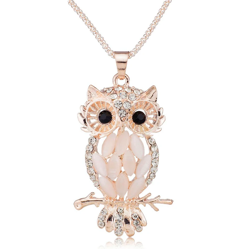 

HOMOD Hot Sale Long Statement Sweater Chain Silver Plated Mickey Head Pendants Necklaces For Women Kids Jewelry