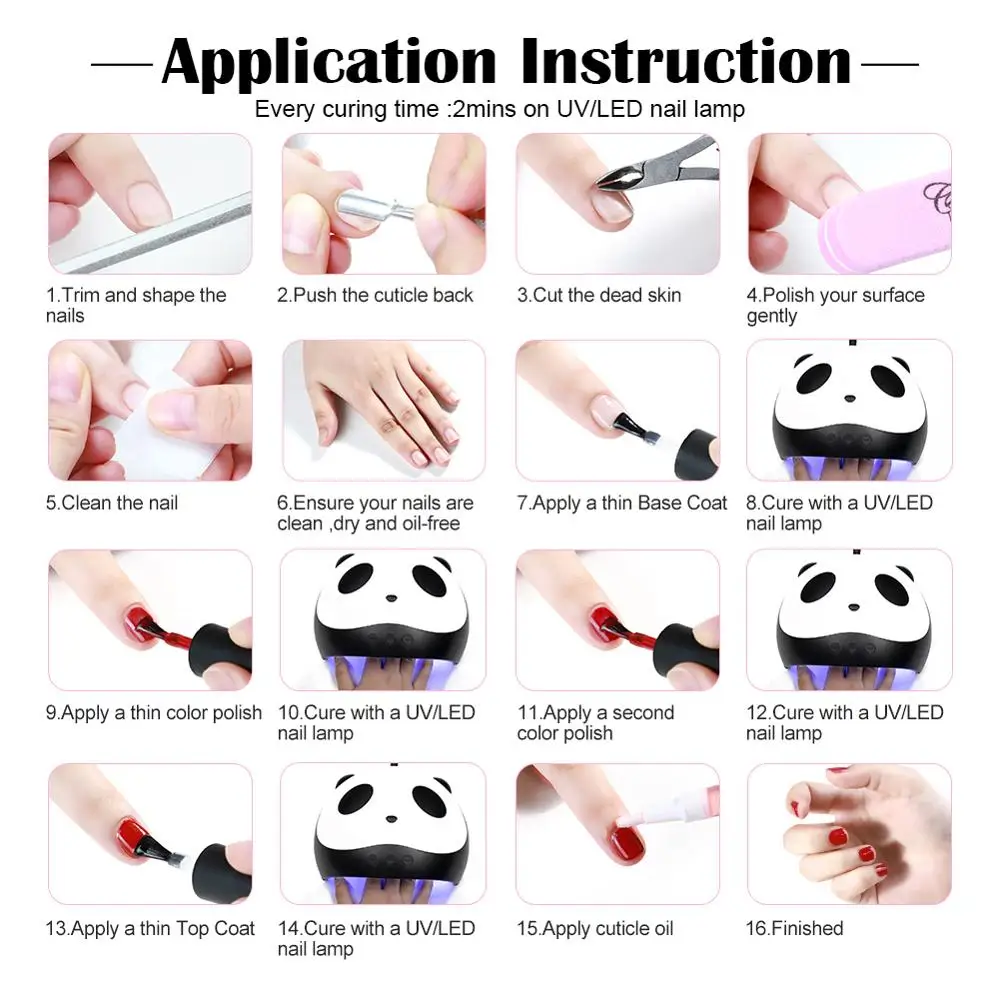 

COSCELIA Gel Nail Polish Kit with UV LED Nail Lamp Soak Off Nail Gel Polish Kit Nail Art Tools Set electric Manicure Nail drill