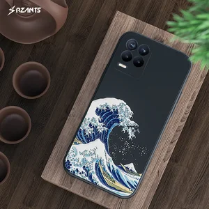 Rzants For OPPO Realme 8 Realme 8 Pro 4G Case Japanese wave Soft Case
Silicone Relief Cover Camera Protection Shockproof Casing