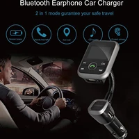 bt67 bluetooth handsfree car kit with fm transmitter and 2usb 5v 2 1a charger mp3 play aux in sd card for ios android phone