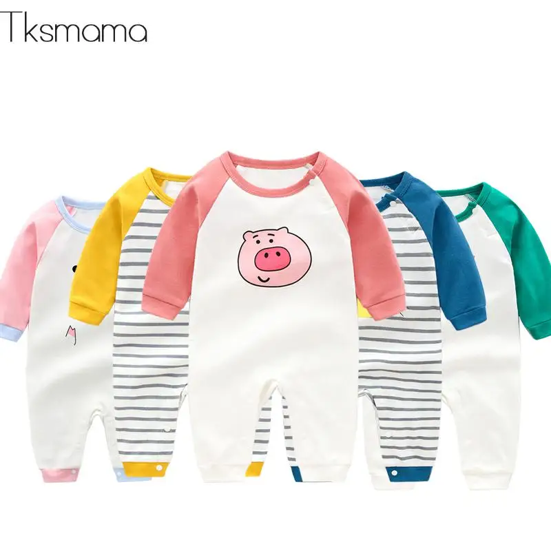 Зимняя детская одежда из хлопка комбинезоны для новорожденных и маленьких