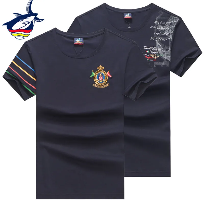 Прямая поставка летняя мужская футболка брендовая Tace & рубашки с акулами в стиле